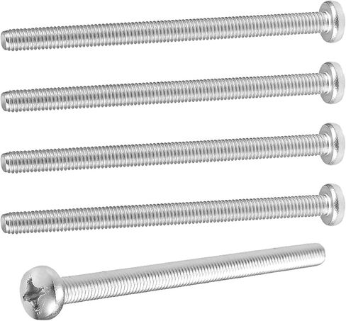 M5 x 80mm Machine Screws, Pan Phillips Cross Head Screws, 304 Stainless Steel Fasteners Bolts, 20Pcs in Kuwait