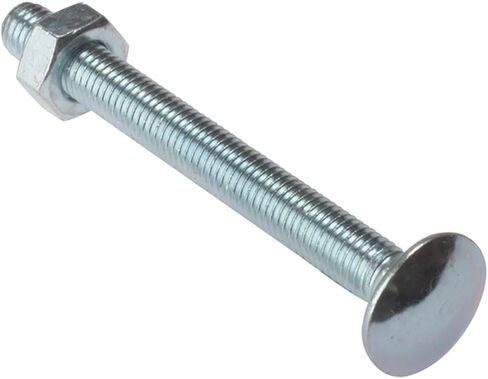 Carriage Bolt & Nut ZP M6 × 75mm Bag 10 in Kuwait
