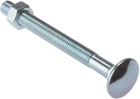 Carriage Bolt & Nut ZP M6 × 75mm Bag 10 in Kuwait