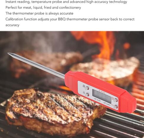 Akozon Digital Food Thermometer Automatic Calibration Pen High Accuracy Electronic Pocket Thermometer Yellow Home and Family Appliance and Decor in Saudi Arabia