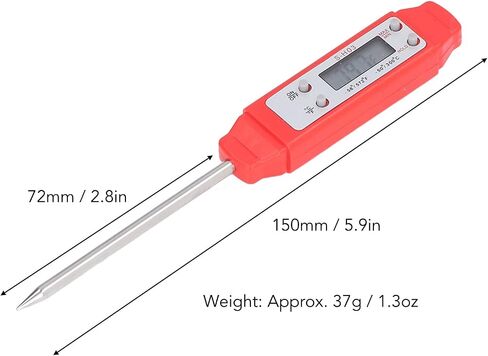 Akozon Digital Food Thermometer Automatic Calibration Pen High Accuracy Electronic Pocket Thermometer Yellow Home and Family Appliance and Decor in Saudi Arabia