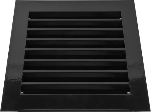 12 "× 12" بوصة سوداء - غلاف تنفيس من الصلب المجلفن - تهوية الهواء الصناعية - تنفيس سافيت المعدني مع شاشة حماية مدمجة - شبكة - شبكة تنفيس مربعة للمنزل أو جدار المرآب in Kuwait