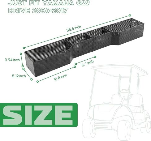 XUANYUDG0769 Golf Cart Inner Front Storage Basket for Club Car Precedent & DS(2000 up) Extended Additional Storage for Golf Carts in Kuwait