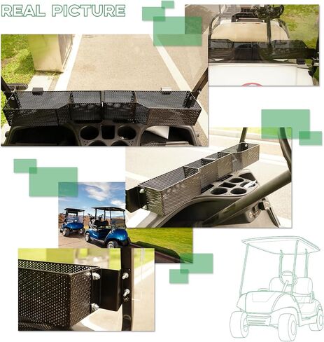 XUANYUDG0769 Golf Cart Inner Front Storage Basket for Club Car Precedent & DS(2000 up) Extended Additional Storage for Golf Carts in Kuwait