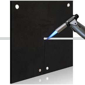 بطانية اللحام مقاوم للحريق ، 12 "× 12" فتحة درع درع ، بطانية حماية من الحرائق ، 5 مم ، درع الحرارة للسباكة ، حميق شعلة اللهب ، واقي الشعلة HVAC (2 عبوة)