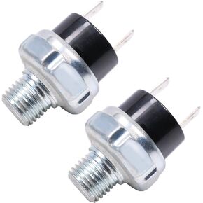 150-180 PSI Air Pressure Switch 150-180psi 1/4 inch Tank Mount Thread 1/4"NPT 12V/24V DC Air Compressor Tank Pressure Control Switch Air Train Horn Switch Valve 2PCS