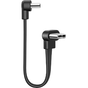 كبل قصير USB C إلى USB C ، [2 حزمة 4 بوصة] 2025 جديدة مسطحة مزدوجة كابل Cable الزاوية اليمنى ، 60W PD سلك الشحن السريع لبنوك الطاقة ، ونقل البيانات متوافق مع iPhone 16 ، Samsung Galaxy S23 والمزيد