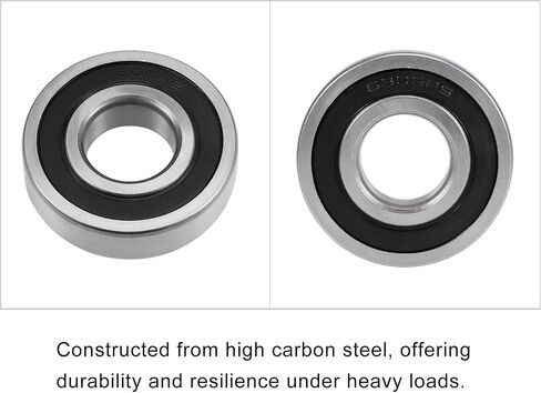 METALLIXITY Deep Groove Ball Bearings (6208-2RS, 40mm x 80mm x 18mm) 1Pcs, Carbon Steel Double Shielded Industrial Bearings - for Industrial Micro Motor in Saudi Arabia