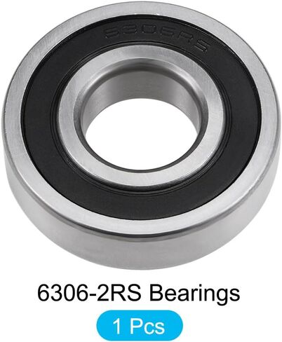 METALLIXITY Deep Groove Ball Bearings (6208-2RS, 40mm x 80mm x 18mm) 1Pcs, Carbon Steel Double Shielded Industrial Bearings - for Industrial Micro Motor in Saudi Arabia