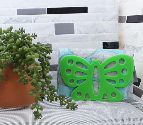 Plastic Napkin Holder Butterfly Shape (Blue) in Kuwait