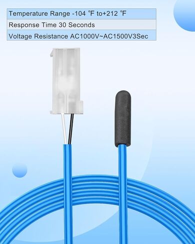 Cabinet Temperature Sensor Replace 334-60405-02 for Refrigerator Cabinet, 74 Inch Green Cabinet Air Sensor Replacement Part in Kuwait