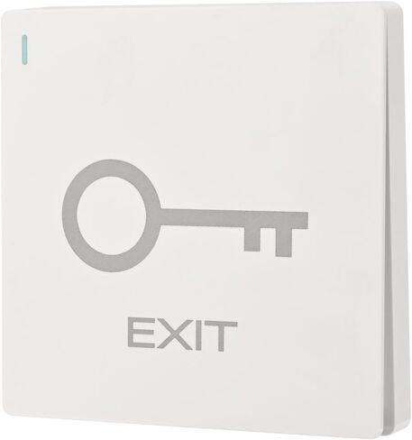 Push to Exit Button Big Square Shape Switch Flush Mounted ABS Material NO/COM Output for Door Access Control System in Kuwait