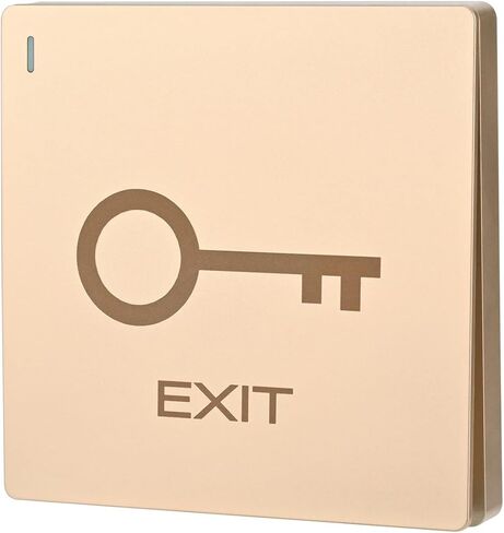 Push to Exit Button Big Square Shape Switch Flush Mounted ABS Material NO/COM Output for Door Access Control System in Kuwait