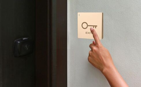 Push to Exit Button Big Square Shape Switch Flush Mounted ABS Material NO/COM Output for Door Access Control System in Kuwait