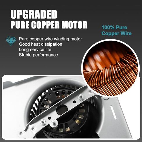676-D, 678-G/2678F-A Replacement Motor, S97015162 Motor for Broan NuTone 684-D, 2684F-A, 683-C, 763N, 679L, 684NT-A, HD80L, 679-E, 763, HD80NT, 679FL-C, FL2679F-A, 741SNNT Bathroom Exhaust Fan Motor in Kuwait
