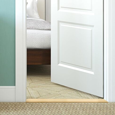 Door Transition Strip Wood Threshold Transition Unfinished Solid Red Oak Interior Threshold Doorways Reducer Threshold(36 x 5 x 0.63 Inches) in Kuwait