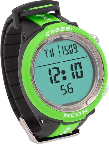 Cressi Neon Scuba Diving Watch Computer - 4 برامج - Air/Nitrox ، Freediving ، Gage - Made in Italy ، الجودة منذ عام 1946 in Kuwait