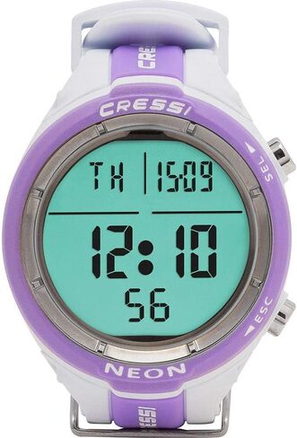 Cressi Neon Scuba Diving Watch Computer - 4 برامج - Air/Nitrox ، Freediving ، Gage - Made in Italy ، الجودة منذ عام 1946 in Kuwait
