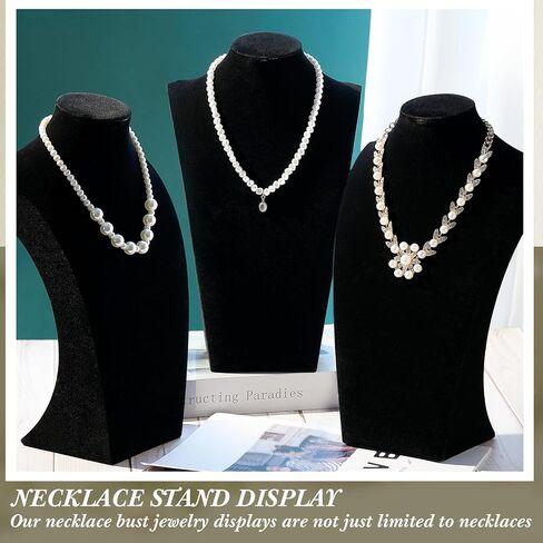 6 قطع من المخمل الأبيض قلادة تمثال نصفي عرض مجوهرات يعرض تمثال نصفي قلادة عرض موقف تمثال نصفي لعرض المجوهرات مجوهرات يعرض قلادة عرض تقف لبيع المعارض التجارية الدعائم in Kuwait