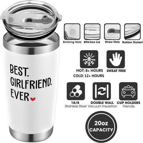 Gifts for Girlfriend - Gifts for Her, Girlfriend Gifts for Women, Couple Gifts - Anniversary, Birthday, Valentines Day Gifts for Girlfriend - I Love You Gifts, Gift for Girlfriend - 40 Oz Tumbler in Kuwait