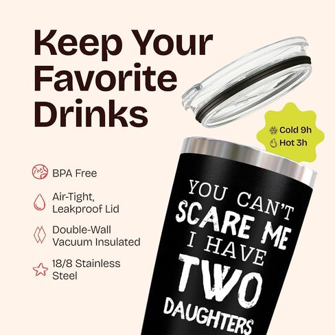 KLUBI Dad In The Streets Daddy In The Sheets Cup 14oz Birthday Gifts for Husband from Wife Dad Coffee Tumbler Daddy Gift Ideas Dad Gifts for Him Boyfriend Gifts for Birthday Dad Birthday Gift Dad Mug in Kuwait