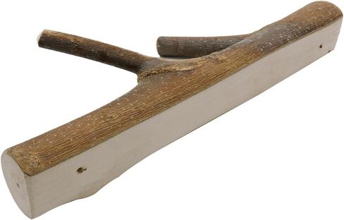 2Pcs Real Wood Tree Branch Double Wall Hooks, Farmhouse Rustic Decorative Wooden Without Bark Trunk Thickness 2cm-3cm with Screw in Kuwait