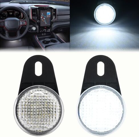 مصباح LED داخلي للقدم مع حزام لسيارة جيب رانجلر TJ شيروكي XJ جراند شيروكي ZJ Ram 1500 2500 3500 LED تحت لوحة القيادة مجموعة مصابيح الأرضية قطعتين in Kuwait