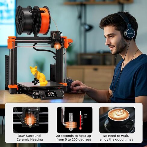 V6 Volcano Ceramic Heating Block: Compatible with E3D V6 Volcano/Voron 2.4/Prusa I3 MK3/MK3S/Titan Extruder 3D Printer Hotend, Rapid Heating, High-Temp/High Flow/High-Speed Printing, by SAPLUSREPRAP in Kuwait