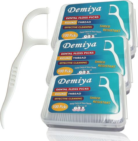 Floss Picks Travel Dental Floss Picks 40 Count Professional Flossers for Adult Unflavored Flossing Sticks 4 Cases with Portable Case Durable Tooth Pick for Teeth Cleaning and Oral Care in Saudi Arabia