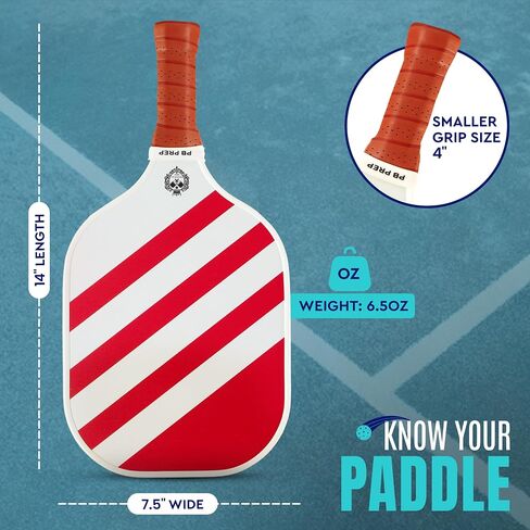 Pickleball Paddle - مضرب سطح الألياف الزجاجية ذات الرمل بخفة لجميع مستويات المهارة | حافة الحافة المقاومة للخدش | هدايا المخلل للمبتدئين in Saudi Arabia