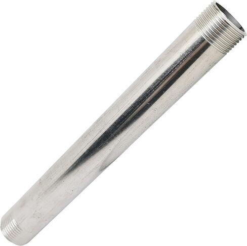 2pcs 80mm/3.15 بوصة ، G1/2 "ذكر X G1/2" ذكور ذكور أنابيب الحلمة ، موصل امتداد أنابيب مياه الصلب غير القابل للصدأ in Kuwait