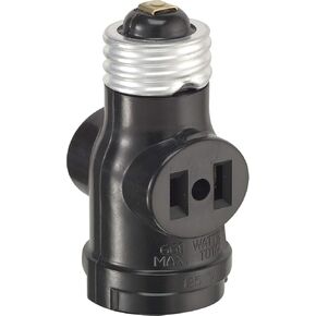 Leviton 1403 محول مقبس منفذ ، أسود