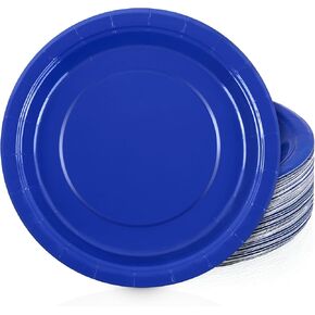 72 Pieces 9 Inch Black Paper Plates Disposable Heavy Duty Paper Plates Sustainable Dinner Dessert Plates Decorative Paper Plates Bulk for Parties, Holidays, Picnics