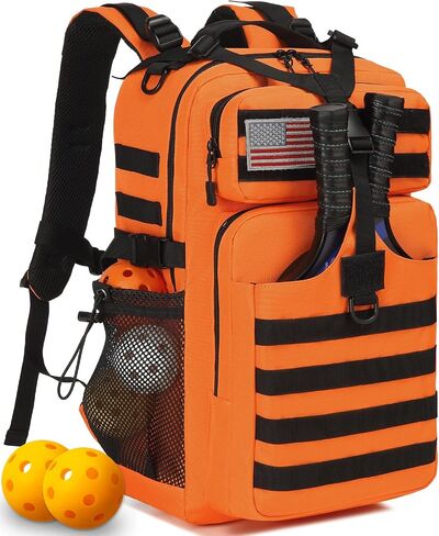 Pickleball Backpack for Men and Women, Tactical Pickleball Paddle Bag with Molle System Design in Kuwait