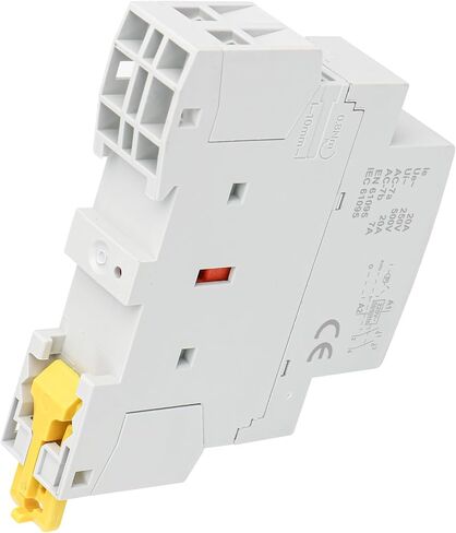 Baomain Manual Household AC Contactor HC1-63M/2 63A 2 Pole 50/60Hz Modular Contactor Circuit Control 35mm DIN Rail (2NO, AC 220V, HC1-63M/20) in Saudi Arabia