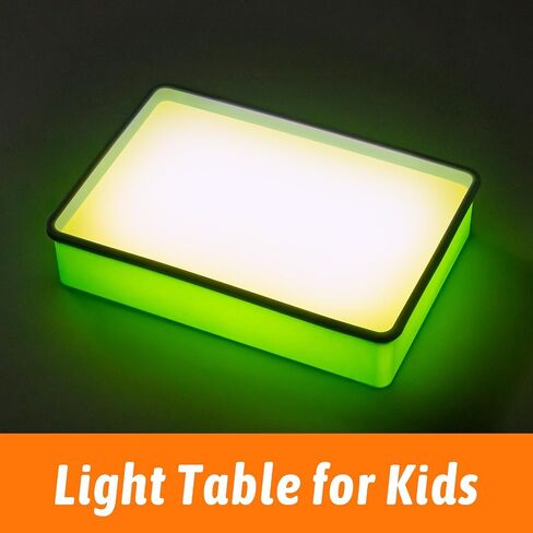 Pretrans Sand Painting Light Box - طاولة خفيفة للأطفال للفن الإبداعي ، و 3 درجات حرارة ملونة و 10 مستويات سطوع ، والفصول الدراسية واستخدام المنزل - الأرجواني in Kuwait