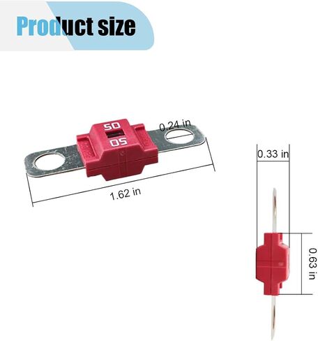 2PCS AMI/Midi Fuse Holders with 40A Fuses, High Current Fuse Holder with Cover, Automotive Fuse Holder, and Bolt-On Fuses for Cars, Buses, Caravans, Trucks, Construction Vehicles (40A) in Kuwait