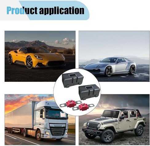 2PCS AMI/Midi Fuse Holders with 40A Fuses, High Current Fuse Holder with Cover, Automotive Fuse Holder, and Bolt-On Fuses for Cars, Buses, Caravans, Trucks, Construction Vehicles (40A) in Kuwait