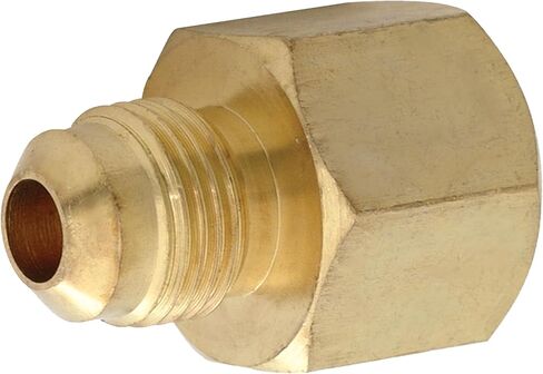 Eastman 1/2 بوصة OD Flare × 1/2 بوصة محول تركيب الغاز FIP للغاز الطبيعي والبروبان السائل ، الفولاذ المطلي بالزنك ، 65728B in Kuwait