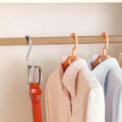 SIAMESE Aluminum S Hooks for Hanging, Gold Utility S Typed Hooks for Hanging Plant Shower Curtain Hooks Pot Rack Pan Mug Hanger, Stainless Steel Hooks Metal Heavy Duty Hanging Hooks 10 Pcs (Gold) in Kuwait