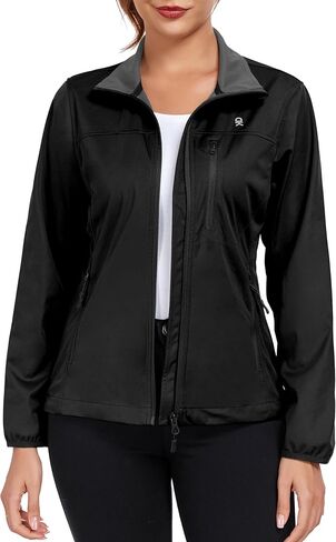 Little Donkey Andy Women's Lightweight Softshell Jacket Windbreaker for Running Travel Hiking, Windproof, Water Repellent in Kuwait