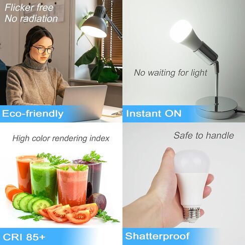 GREENIC 15 Watt Led Light Bulb, Small A19 E26 Base Led Bulbs 100 Watt Equivalent, 3000K Warm White Lightbulb, 120V 15W 1600lm Soft Light Bulbs for Home, Indoor, Outdoor Lighting, 2 Pack in Saudi Arabia