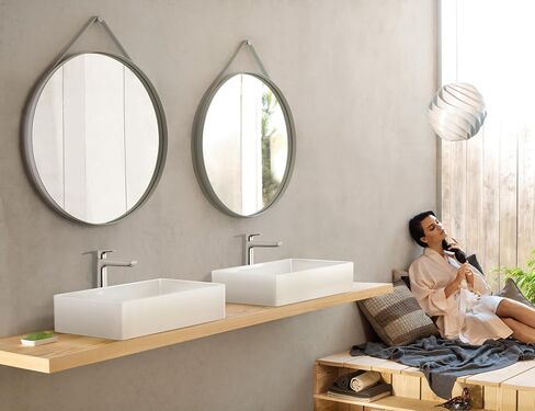 hansgrohe Talis E Modern Easy Install Easy Clean 1-Handle 1 11-inch Tall Bathroom Sink Faucet in Chrome, 71717001 in Kuwait