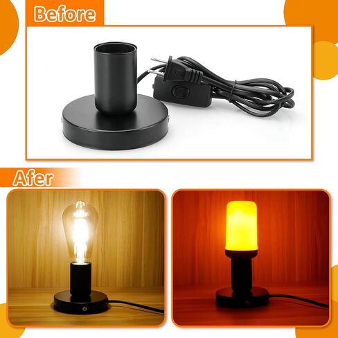قاعدة مصباح سطح المكتب المعدنية المصقولة ، قاعدة مصباح طاولة صناعية صغيرة فقط ، قاعدة حامل إديسون المصباح البسيطة البسيطة E26/E27 in Kuwait
