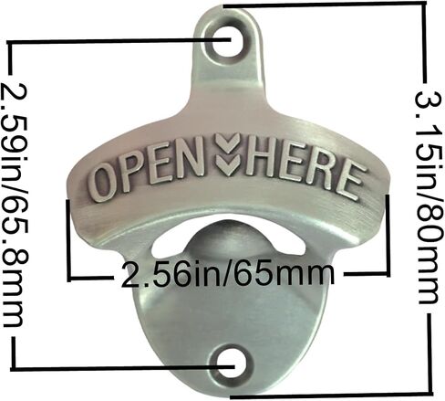 Retro Magnetic Bottle Opener Wall Mount, Antique Copper Beer Bottle Top Opener for Wall (1 Pack) in Kuwait