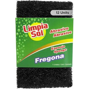 | Pack 6 Citron Scrub Sponge | تنظيف إمدادات الإسفنج | أجبر الطبق - أواني المنزل والمطبخ | أدوات التنظيف