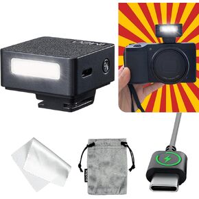 Godox Flash Godox IM20 Camera Flash - Godox IM20 Mini Flash Manual 440 Full -Power Homes/3S أوقات إعادة التدوير/5 مستويات الطاقة ، فلاش الكاميرا لـ Sony ZVE10/Sony ZV1/Sony A7III/RICOH GR3/FUJIFILM F1 إلخ.