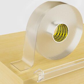 Clear Edge Protector Strip, 1.18in x 9.84FT, Sharp Edge Wrap Cover Tape, Self Adhesive Protective Bumper Corner Guards for Cabinet Door Desk Glass Table Bed Furniture, Kitchen Countertop, Waterproof in Kuwait