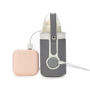 Baby Bottle Keep Warm Cover,3 TemperaturePortable Baby Bottle Warmer with USB Power, for Home and on The (5)