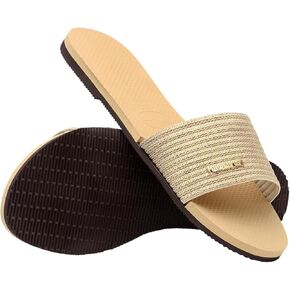 Havaianas Women's You Malta Sandal - صندل صيفي معدني للنساء - ذهبية ، 9/10W - 8M